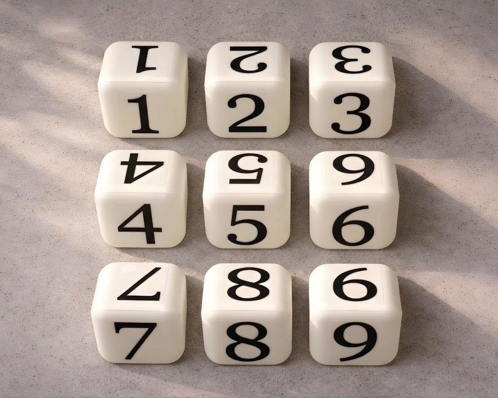 LettrBoard table numbers 1 through 9 arranged in a grid