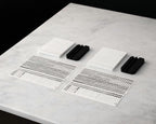 LettrBoard tabletop menu signs box contents: 2 signs, 2 bases and character sheets